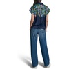 image:imageKarl Lagerfeld Womens Short Sleeve Collared Neck Placed Floral Side Tie Camp ShirtNaval Acadey Mutli