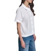 image:imageKarl Lagerfeld Womens Short Sleeve Collared Neck Poplin Button DownWhite