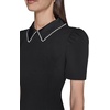 image:imageKarl Lagerfeld Womens Short Sleeve Collared Tweed Aline Mini DressBlack