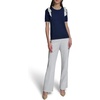 image:imageKarl Lagerfeld Womens Short Sleeve Crew Neck Bow Shoulder SweaterNaval AcademySoft White