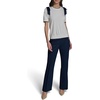 image:imageKarl Lagerfeld Womens Short Sleeve Crew Neck Bow Shoulder SweaterSoft WhiteNaval Academy
