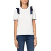image:imageKarl Lagerfeld Womens Short Sleeve Crew Neck Bow Shoulder SweaterSoft WhiteNaval Academy