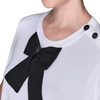 image:imageKarl Lagerfeld Womens Short Sleeve Crew Neck Bow SweaterSoft WhiteBlack