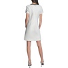 image:imageKarl Lagerfeld Womens Short Sleeve Crew Neck Faux Tweed Contrast Framing a Line DressSoft WhiteBlack