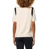 image:imageKarl Lagerfeld Womens Short Sleeve Crew Neck Johnny Collar SweaterBisqueBlack