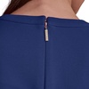 image:imageKarl Lagerfeld Womens Short Sleeve Crew Neck Scuba Crepe Aline Flounce Hem DressMaritime