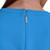 image:imageKarl Lagerfeld Womens Short Sleeve Crew Neck Scuba Crepe Aline Flounce Hem DressPorcelain Blue