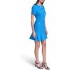 image:imageKarl Lagerfeld Womens Short Sleeve Crew Neck Scuba Crepe Aline Flounce Hem DressPorcelain Blue