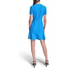 image:imageKarl Lagerfeld Womens Short Sleeve Crew Neck Scuba Crepe Aline Flounce Hem DressPorcelain Blue