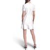 image:imageKarl Lagerfeld Womens Short Sleeve Crew Neck Scuba Crepe Aline Flounce Hem DressSoft White