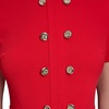 image:imageKarl Lagerfeld Womens Short Sleeve Crew Neck Scuba Crepe Aline Flounce Hem DressTomato