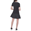 image:imageKarl Lagerfeld Womens Short Sleeve Embellished Scuba Crepe DressBlack
