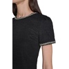 image:imageKarl Lagerfeld Womens Short Sleeve Knit Tweed Aline DressBlack