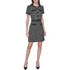 image:imageKarl Lagerfeld Womens Short Sleeve Metallic Brocade Aline DressBlack MultiBlack