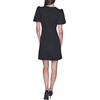 image:imageKarl Lagerfeld Womens Short Sleeve Round Neck with Keyhole Textured Jacquard DressBlack