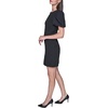 image:imageKarl Lagerfeld Womens Short Sleeve Round Neck with Keyhole Textured Jacquard DressBlack
