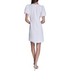 image:imageKarl Lagerfeld Womens Short Sleeve Round Neck with Keyhole Textured Jacquard DressSoft White