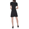 image:imageKarl Lagerfeld Womens Short Sleeve Scuba Crepe Aline DressBlack