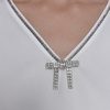 image:imageKarl Lagerfeld Womens Short Sleeve VNeck with Crystal Bow TopSoft White