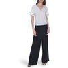 image:imageKarl Lagerfeld Womens Short Sleeve VNeck with Crystal Bow TopSoft White
