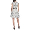 image:imageKarl Lagerfeld Womens Sleeveless Belted Drop Waist Mini DressSoft WhiteBlack