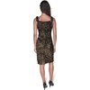 image:imageKarl Lagerfeld Womens Sleeveless Bow Straps Sequin Velvet DressGoldBlack Multi