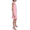 image:imageKarl Lagerfeld Womens Sleeveless Collared Button Front Aline Mini DressAlmond Blossom