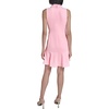 image:imageKarl Lagerfeld Womens Sleeveless Collared Button Front Aline Mini DressAlmond Blossom