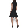 image:imageKarl Lagerfeld Womens Sleeveless Collared Button Front Aline Mini DressBlack