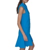 image:imageKarl Lagerfeld Womens Sleeveless Collared Button Front Aline Mini DressFrench Blue