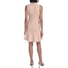 image:imageKarl Lagerfeld Womens Sleeveless Collared Button Front Aline Mini DressPearl Blush