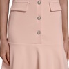 image:imageKarl Lagerfeld Womens Sleeveless Collared Button Front Aline Mini DressPearl Blush