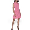 image:imageKarl Lagerfeld Womens Sleeveless Collared Button Front Aline Mini DressPink Sherbet
