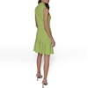 image:imageKarl Lagerfeld Womens Sleeveless Collared Button Front Aline Mini DressSnap Pea
