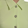 image:imageKarl Lagerfeld Womens Sleeveless Collared Button Front Aline Mini DressTea Green