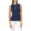 image:imageKarl Lagerfeld Womens Sleeveless Collared Neck Denim Collar Tank TopNaval Academy