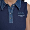 image:imageKarl Lagerfeld Womens Sleeveless Collared Neck Denim Collar Tank TopNaval Academy