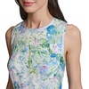 image:imageKarl Lagerfeld Womens Sleeveless Crew Neck All Over Whimsy Print Tie Back Midi DressSky Blue Multi