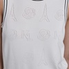 image:imageKarl Lagerfeld Womens Sleeveless Delicate Sweater with Classic Karl Theme EmbroiderySoft WhiteBlack