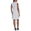 image:imageKarl Lagerfeld Womens Sleeveless Embellished Neckline Scuba Crepe a Line DressSoft White