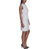 image:imageKarl Lagerfeld Womens Sleeveless Embellished Neckline Scuba Crepe a Line DressSoft White