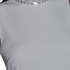 image:imageKarl Lagerfeld Womens Sleeveless Embellished Neckline Scuba Crepe a Line DressSoft White