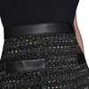 image:imageKarl Lagerfeld Womens Sleeveless Embellished Tweed Flounce Hem aline DressBlack MultiBlack