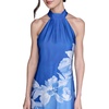 image:imageKarl Lagerfeld Womens Sleeveless Halter Neck Satin Aline Maxi DressBright SapphirePalace Blue Multi