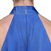 image:imageKarl Lagerfeld Womens Sleeveless Halter Neck Satin Aline Maxi DressBright SapphirePalace Blue Multi