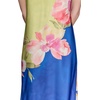 image:imageKarl Lagerfeld Womens Sleeveless Halter Neck Satin Aline Maxi DressCitrus GreenBright Sapphire Multi