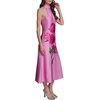 image:imageKarl Lagerfeld Womens Sleeveless Halter Neck Satin Aline Maxi DressFuchsia Combo