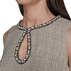 image:imageKarl Lagerfeld Womens Sleeveless Keyhole Neckline Multi Textured Tweed DressBirch Multi
