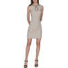 image:imageKarl Lagerfeld Womens Sleeveless Keyhole Neckline Multi Textured Tweed DressBirch Multi