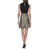 image:imageKarl Lagerfeld Womens Sleeveless Mock Neck Tweed Skirt Twofer Mini DressBlackGold Multi